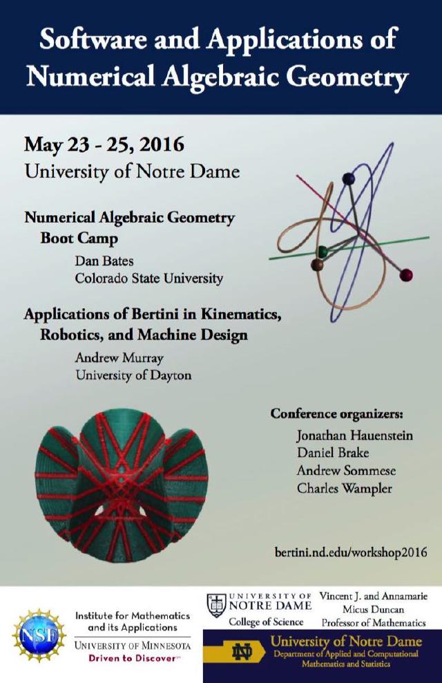 The poster for the workshop